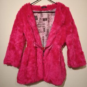 Pink Furry Coat